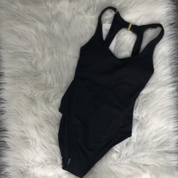 Andie Other - Angie black full piece bath suite with summer hat included X small